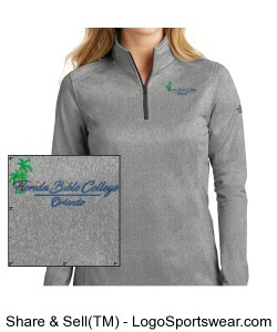 The North FaceÂ® Ladies Tech Fleece 1/4 Zip Fleece Pullover Design Zoom